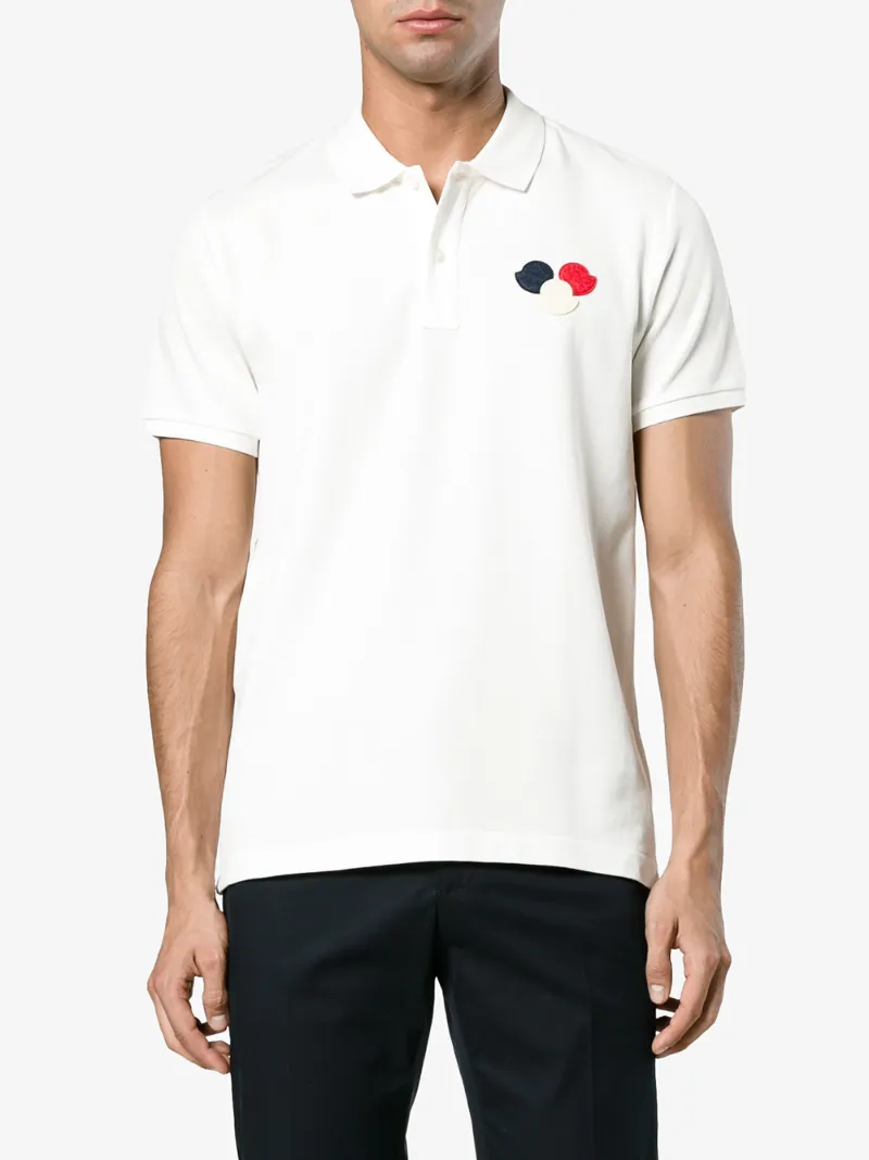moncler white polo moncler white polo