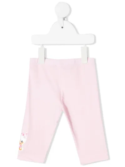 floral embroidered leggings