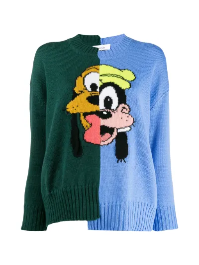 MONSE】 Pluto&Goofy Split WOOL Sweater MONSE】 Pluto&Goofy Split WOOL Sweater