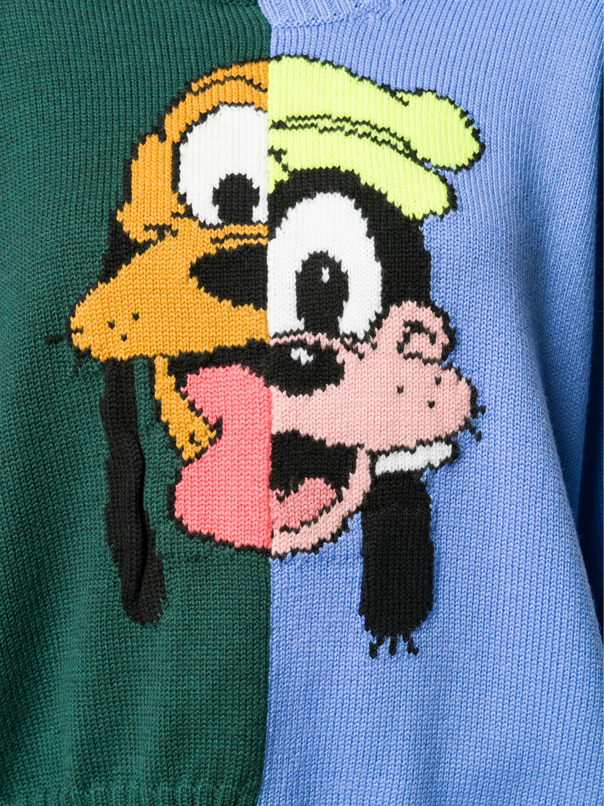 MONSE】 Pluto&Goofy Split WOOL Sweater
