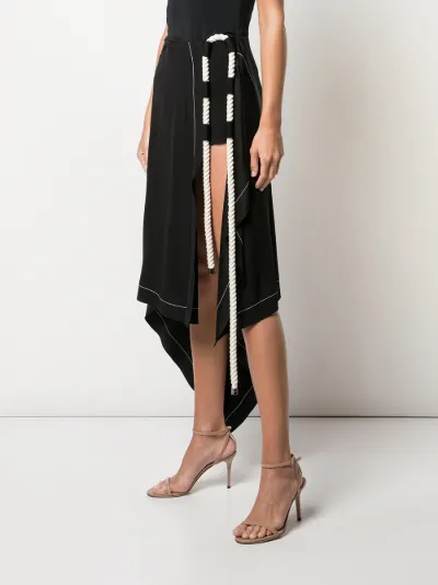 Asymmetrical wrap skirt Clearance