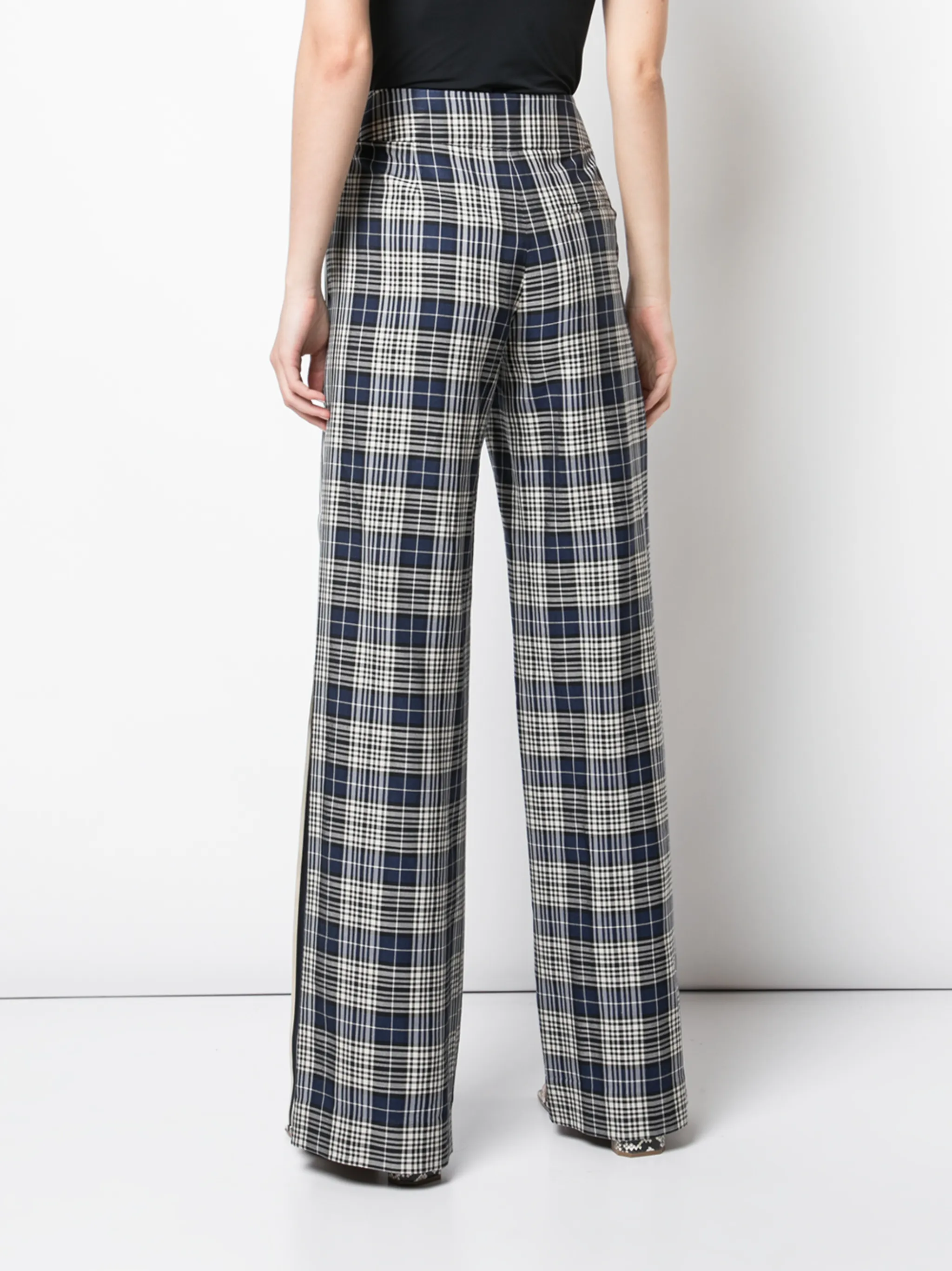 【MONSE】NAVY Vintage Plaid Trouser pants MONSE】NAVY Vintage Plaid Trouser pants