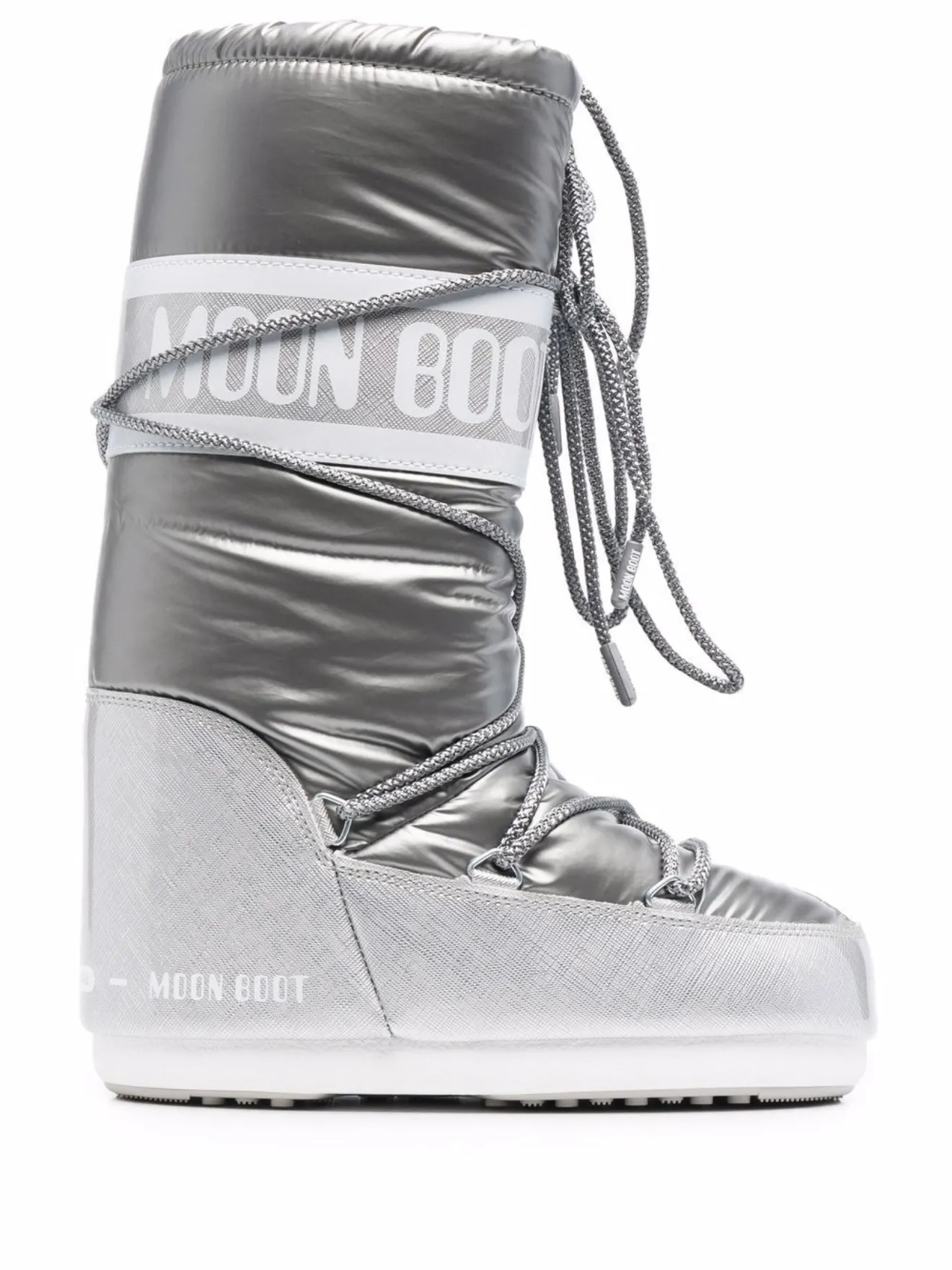 metallic snow boots