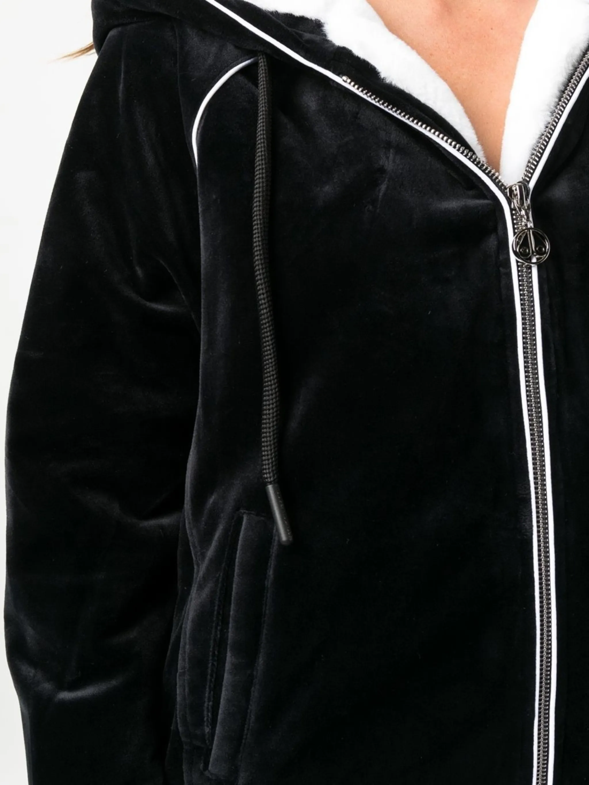 velvet zipped tracksuit jacket Moose Knuckles