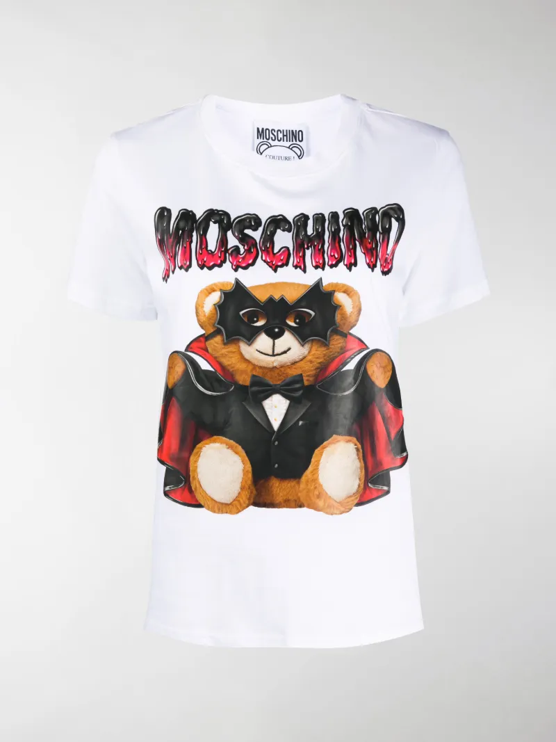 Moschino Bat Teddy Bear T-shirt white 