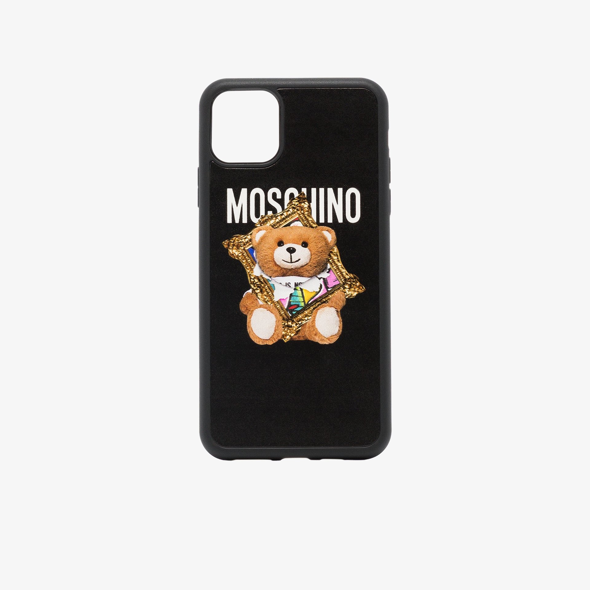 Moschino Black Frame Teddy Bear Iphone 11 Pro Max Case Browns