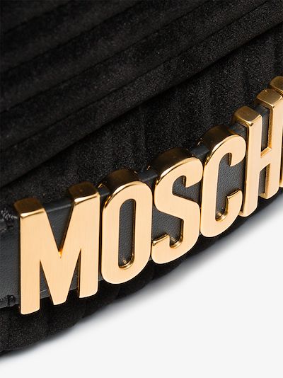 moschino black velvet bag