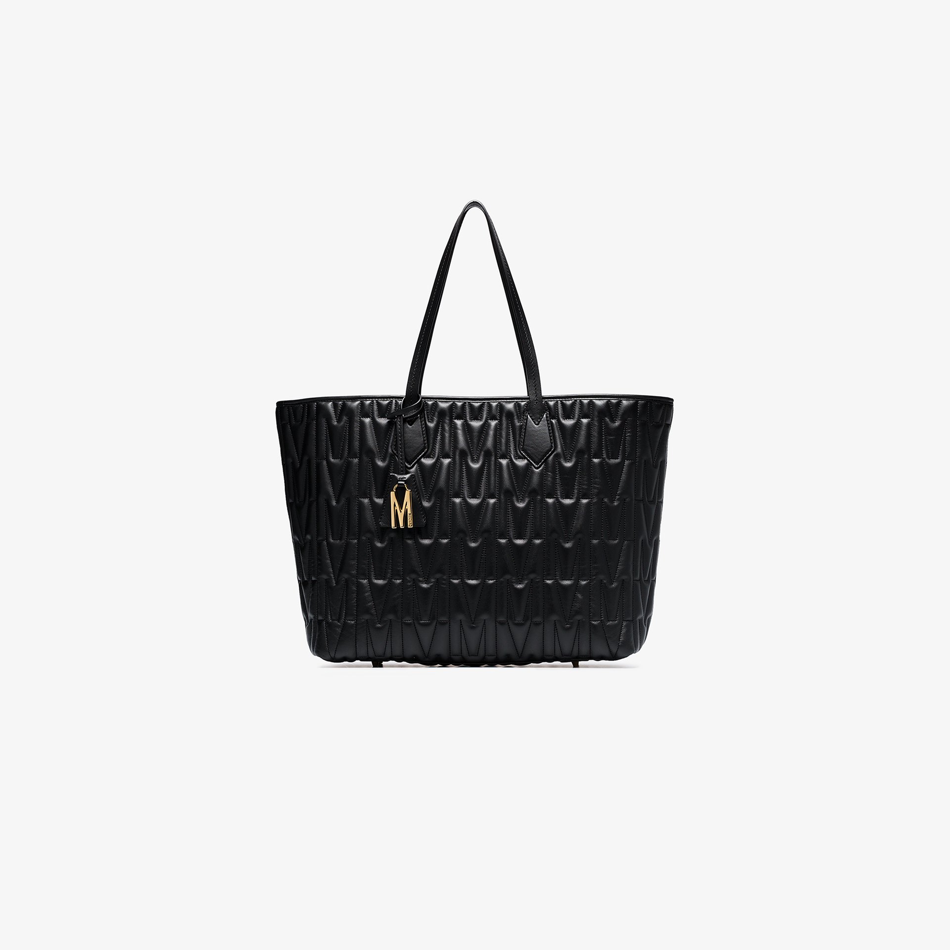 best place high fashion pre order Moschino black quilted Monogram leather tote bag | Browns best place high fashion pre order Moschino black quilted Monogram leather tote bag | Browns