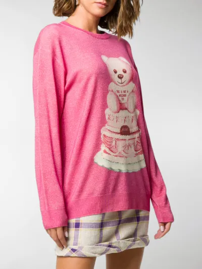 pink teddy jumper