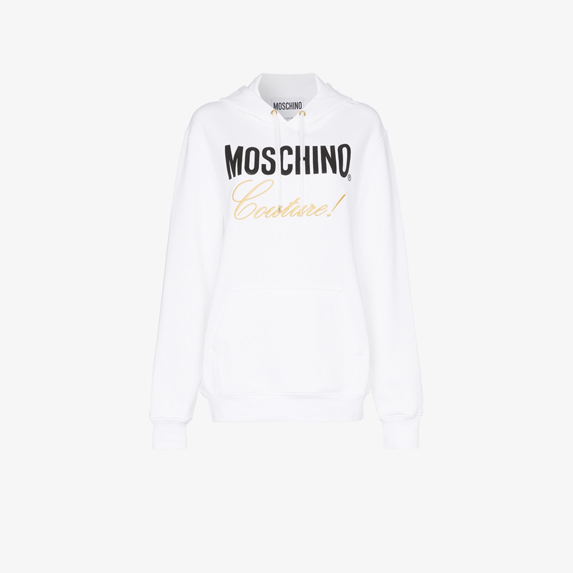 moschino couture hoodie