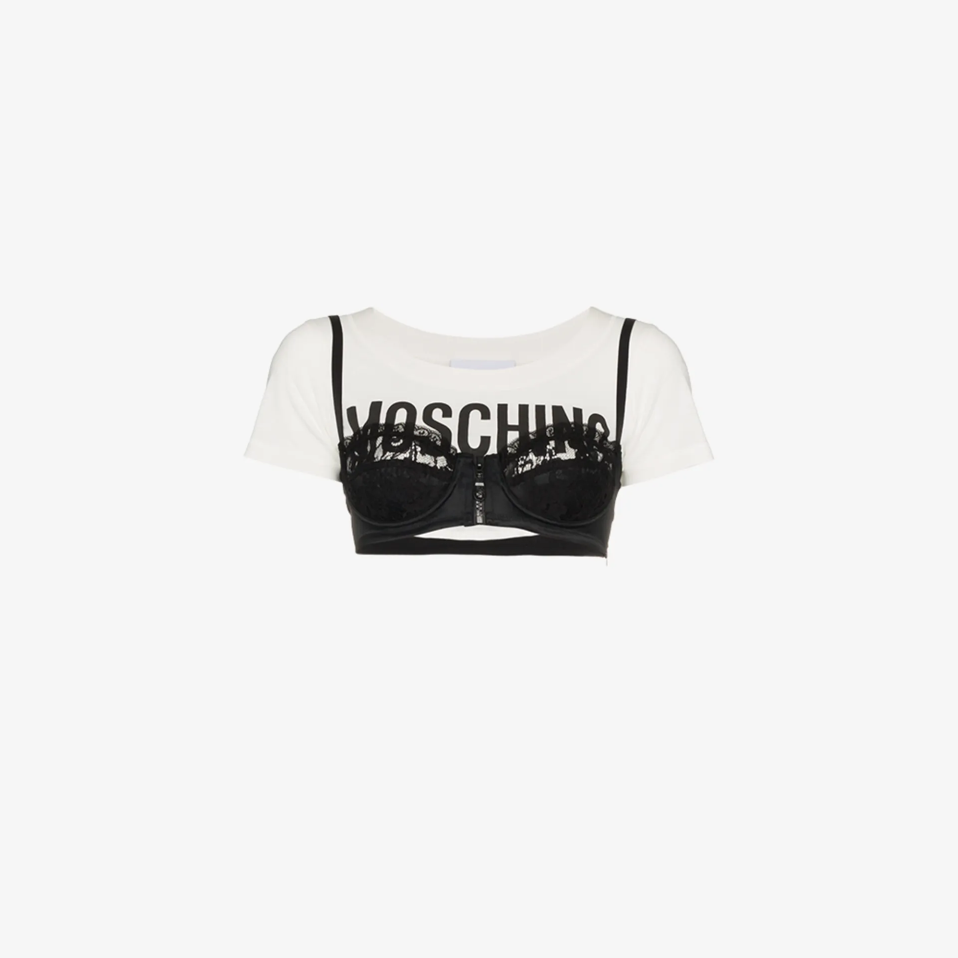 moschino crop top bra