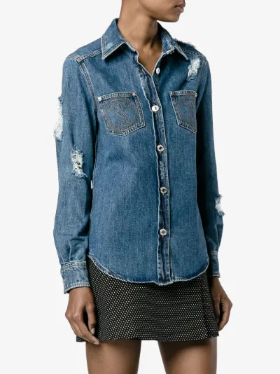 moschino denim shirt