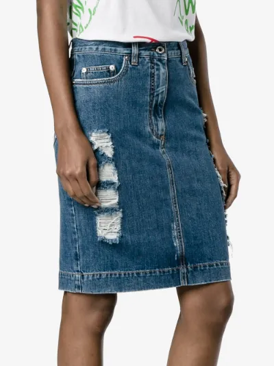 moschino denim skirt