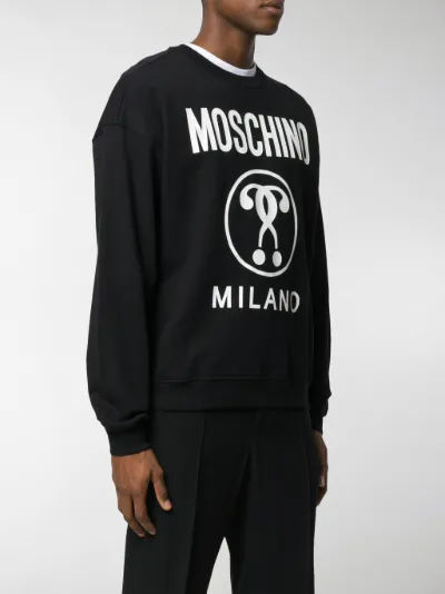 moschino question mark sweatshirt