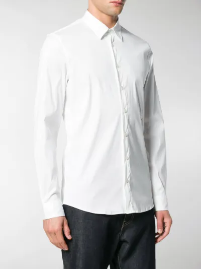 Moschino embroidered heart shirt white 