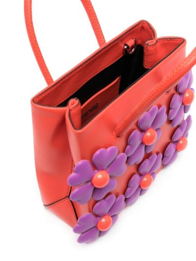 Floral applique outlet handbag