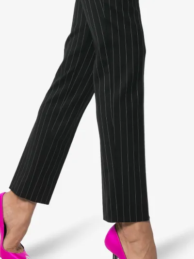 skinny pinstripe trousers