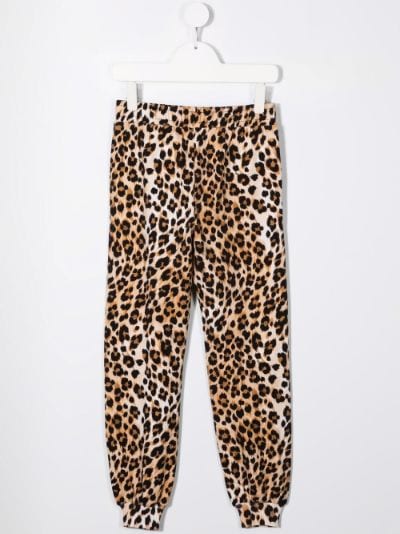 Leopard print sale jogging bottoms