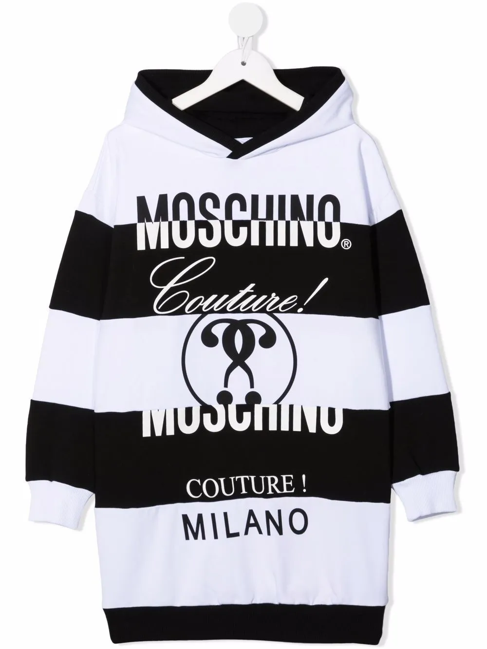 moschino hooded dress