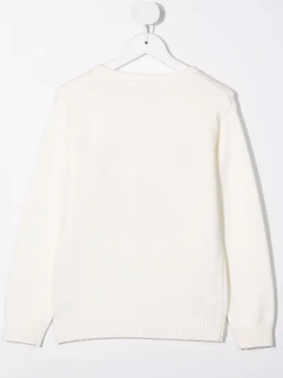 white teddy jumper