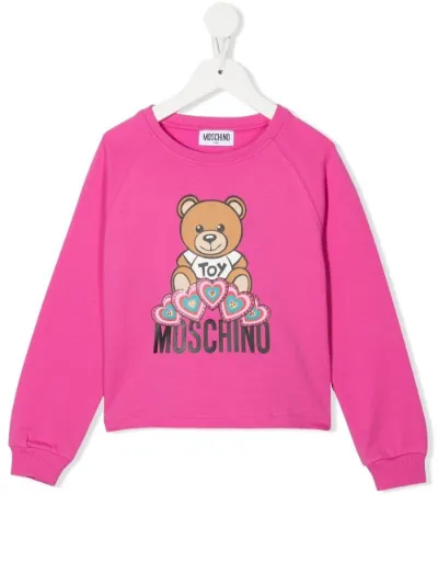 Moschino Kids Teddy Bear print sweatshirt Eraldo US