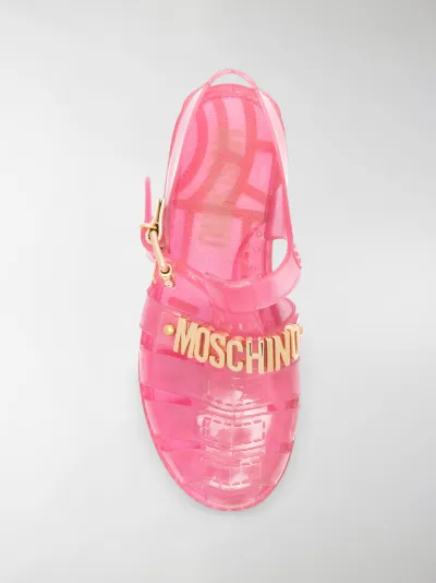 pink jelly sandals
