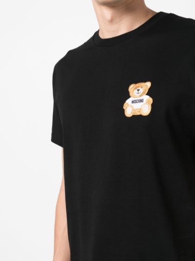 logo-patch organic-cotton T-shirt | Moschino | Eraldo.com