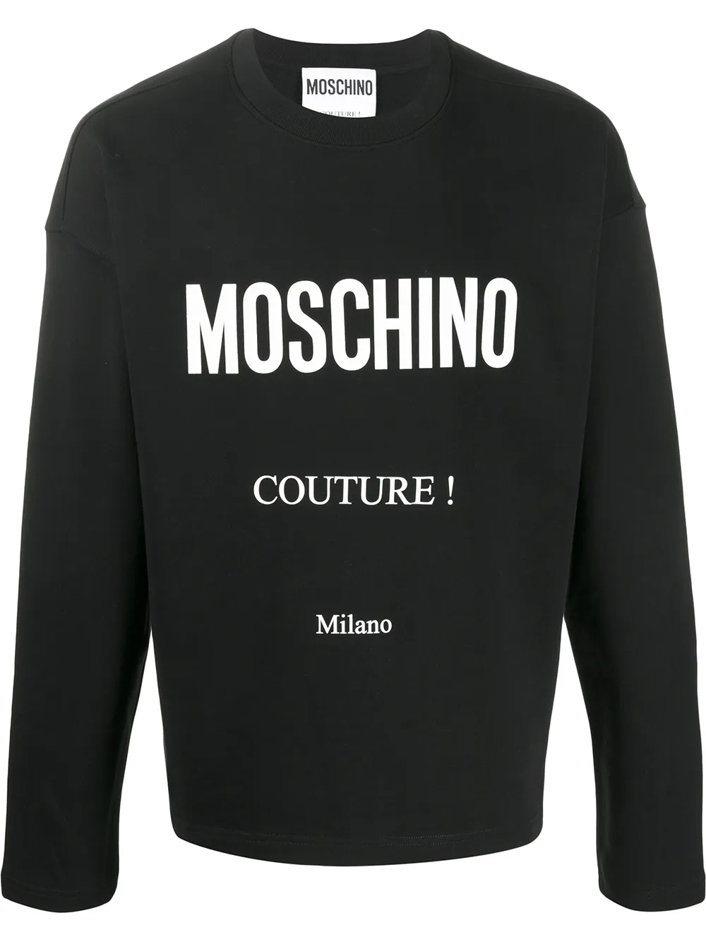 moschino logo print sweatshirt