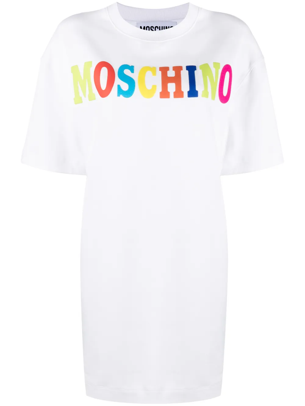 logo-print T-shirt dress | Moschino 