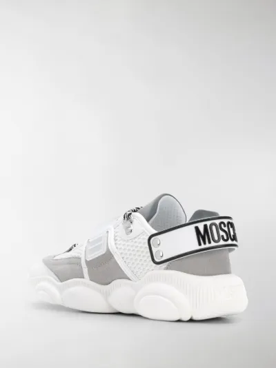 moschino logo strap sneakers