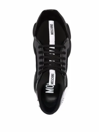 moschino logo strap sneakers