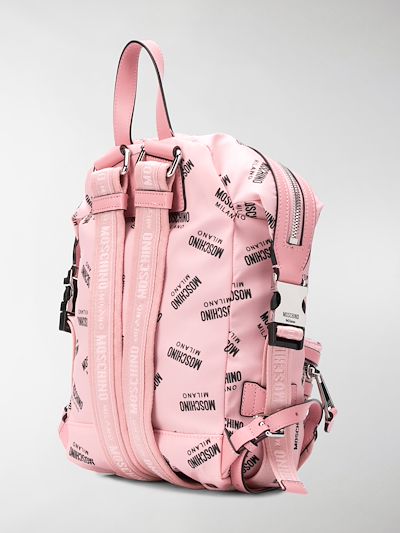 pink moschino backpack