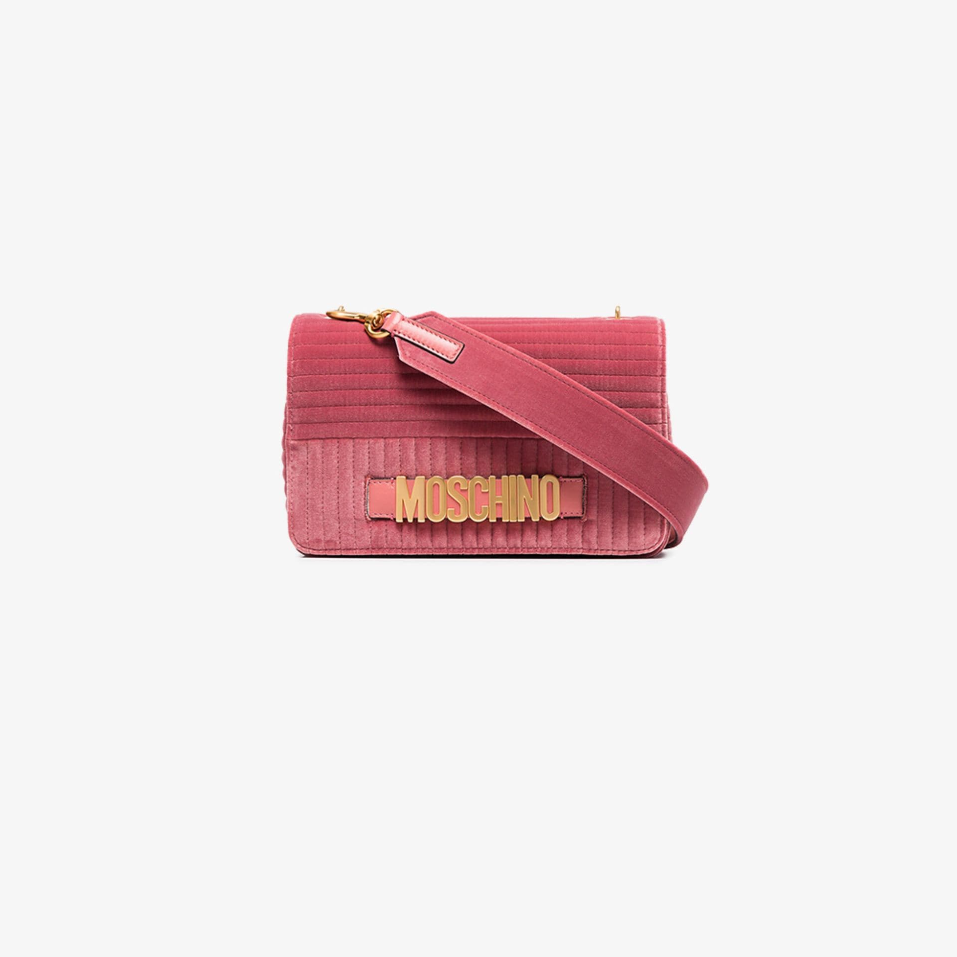 moschino red velvet bag