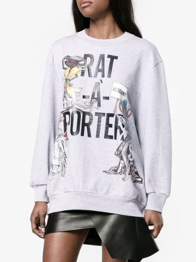 moschino rat a porter sweatshirt