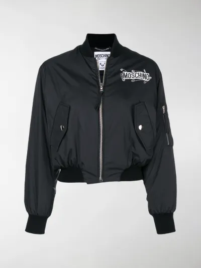 Pin Moschino Safety Logo Pin Moschino Moschino Pin Safety Bomber Safety Logo Bomber ABznHqAr