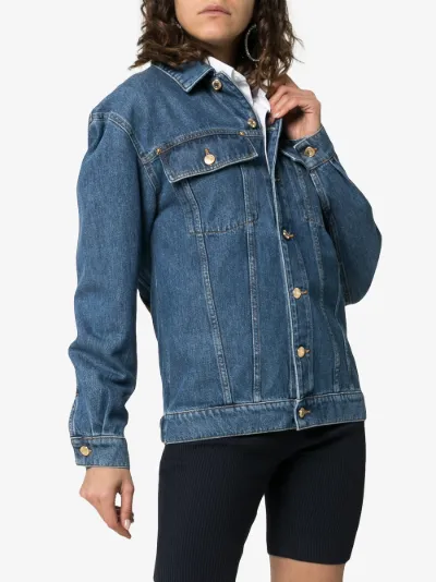 moschino teddy bear denim jacket