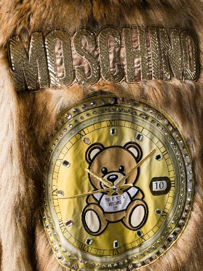 moschino teddy bear coat