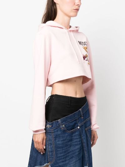 Teddy hot sale crop hoodie