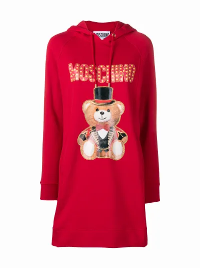 red teddy bear hoodie