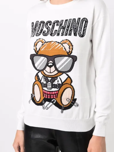 mens moschino teddy bear sweatshirt