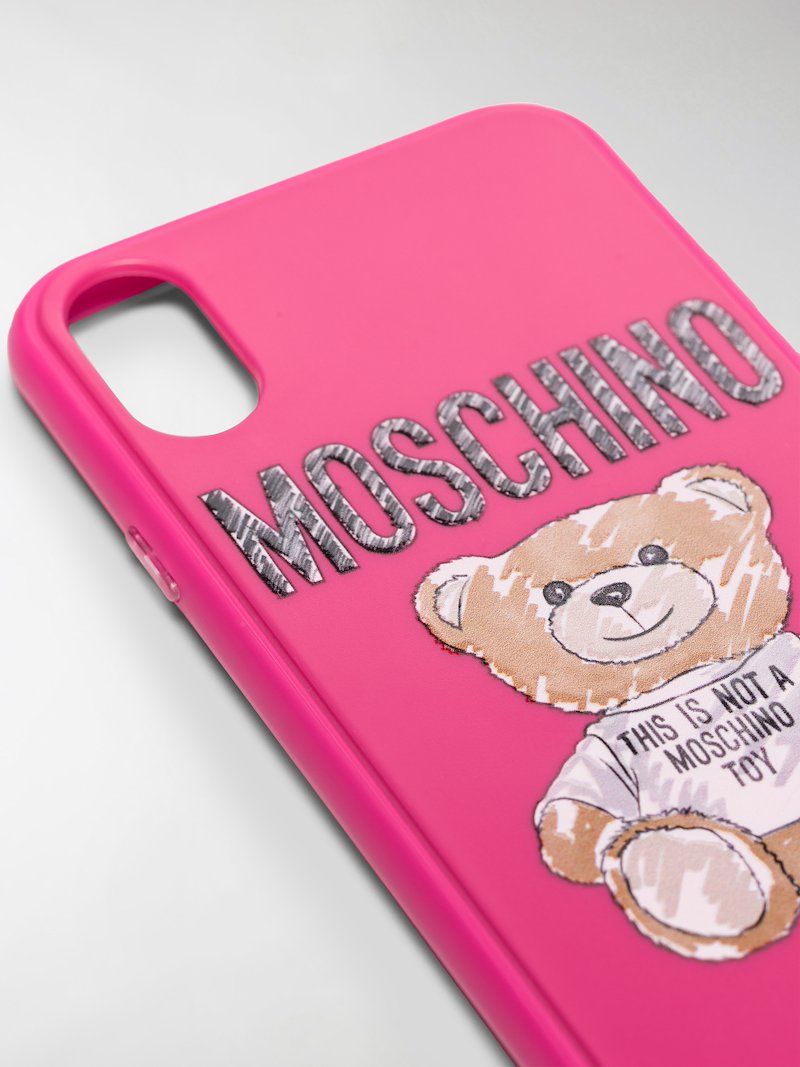 Moschino Teddy Bear Iphone Xs X Case Pink Modes Moschino Teddy Bear Iphone Xs X Case Pink Modes