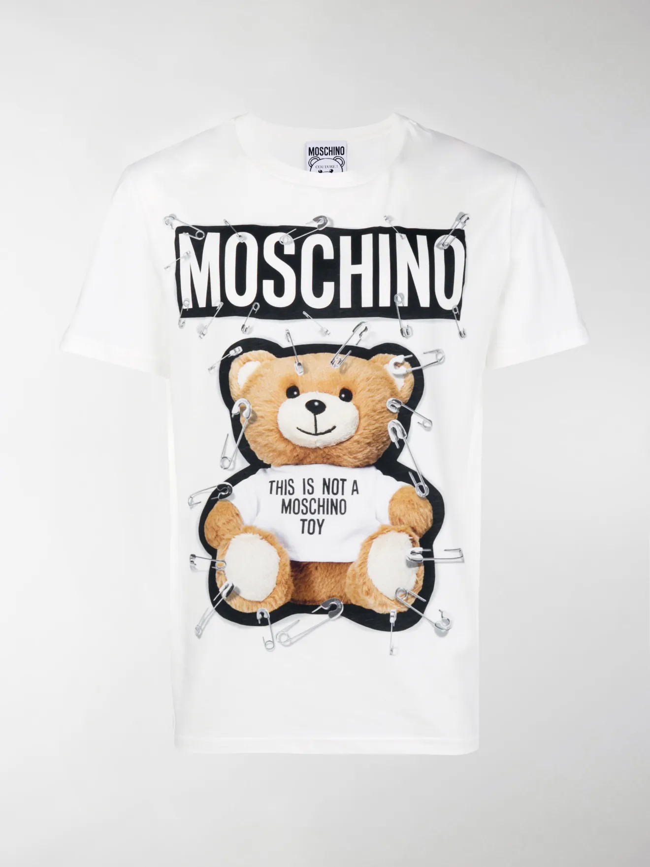Moschino teddy bear print t-shirt white 