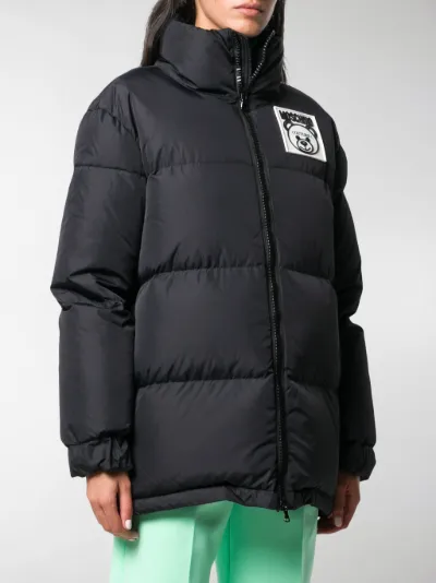 moschino puffer jacket women's