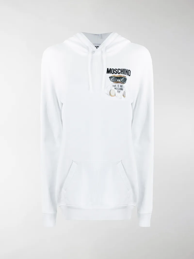 moschino white hoodie