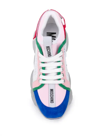 moschino teddy run low top sneakers