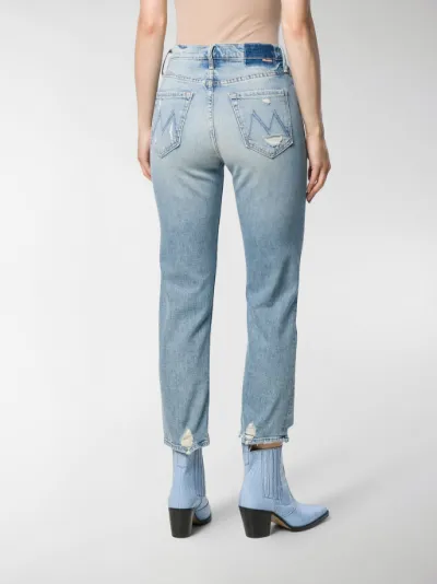 mother cropped jeans