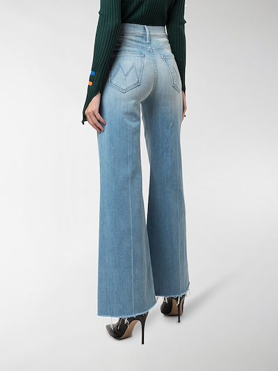 high rise flared jeans