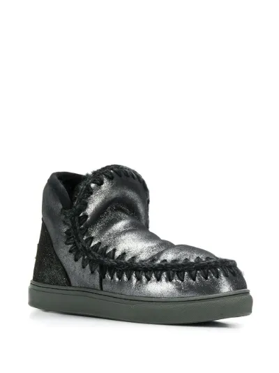 mou boots metallic