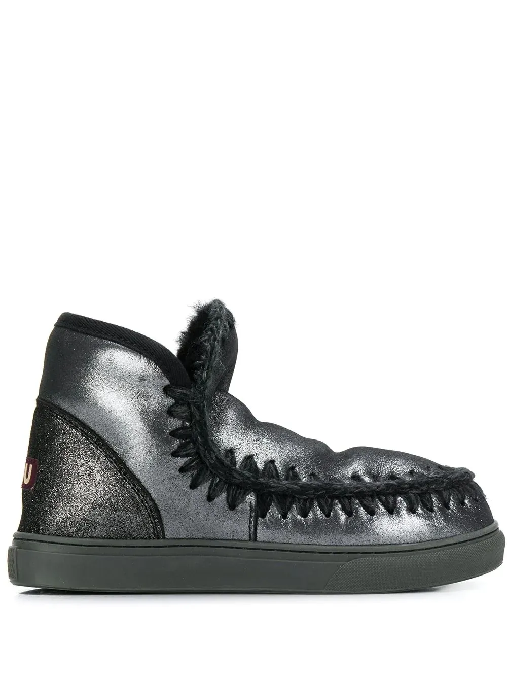 mou boots metallic