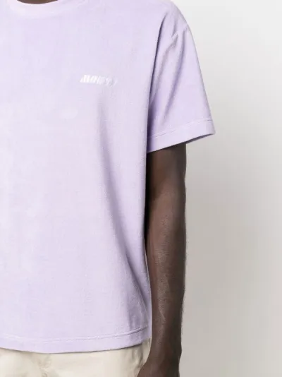 embroidered-logo terry-cloth T-shirt 